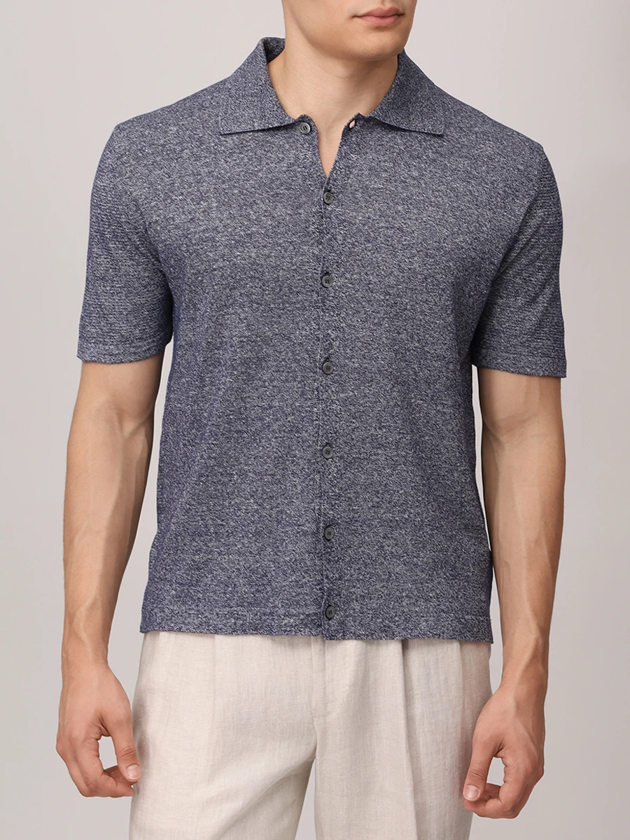 Рубашка из хлопка и льна