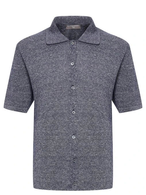 Рубашка из хлопка и льна DANIELE FIESOLI