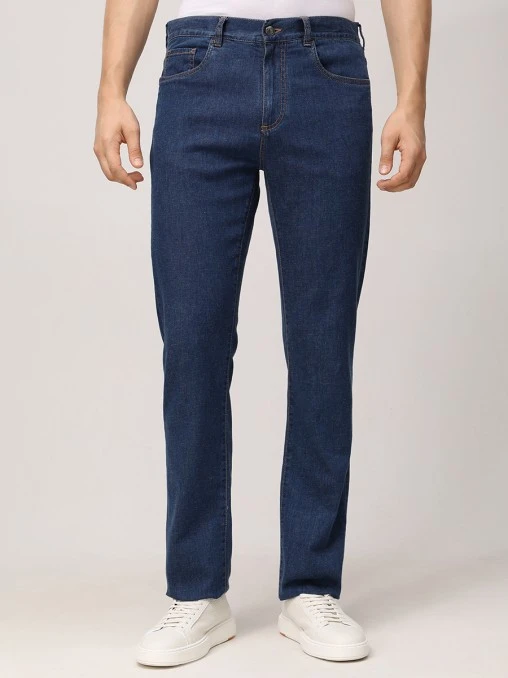 Джинсы Regular Fit из хлопка и лиоцелла CANALI