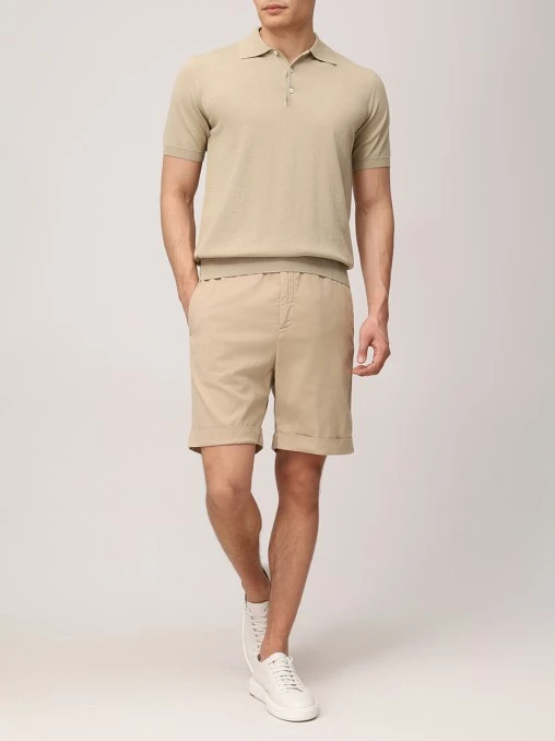 Шорты Regular Fit из лиоцелла и хлопка CANALI