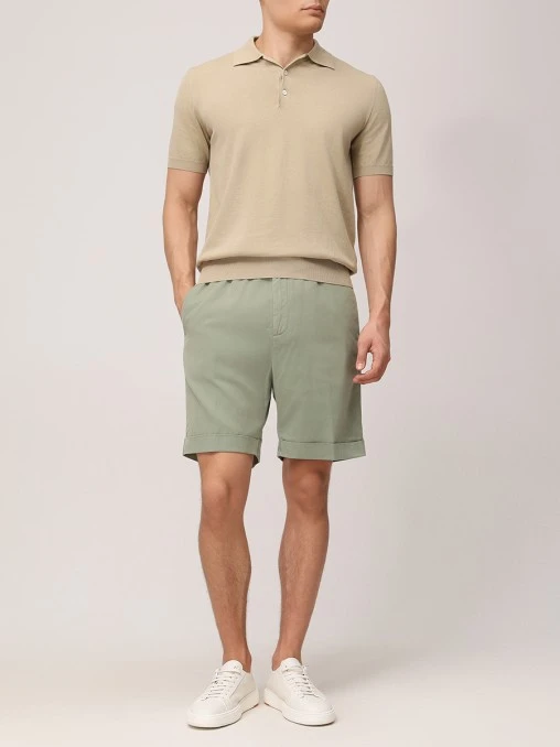 Шорты Regular Fit из лиоцелла и хлопка CANALI