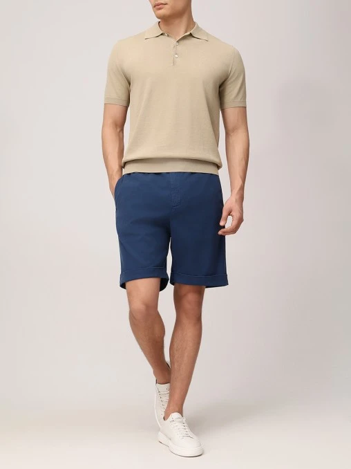 Шорты Regular Fit из лиоцелла и хлопка CANALI