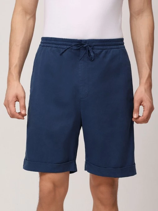 Шорты Regular Fit из лиоцелла и хлопка CANALI
