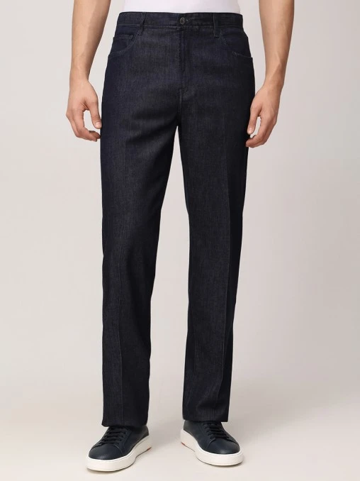 Джинсы Regular Fit из хлопка и лиоцелла CANALI