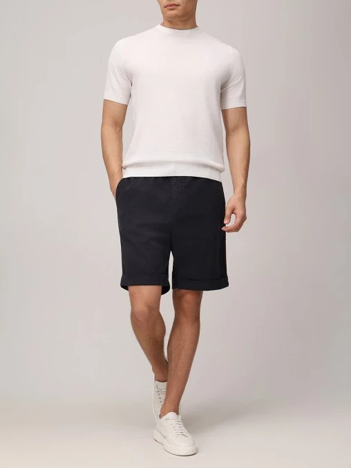 Шорты Regular Fit из лиоцелла и хлопка CANALI