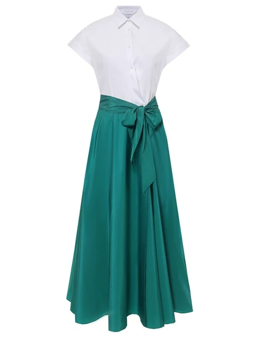 Платье комбинированное SARA ROKA