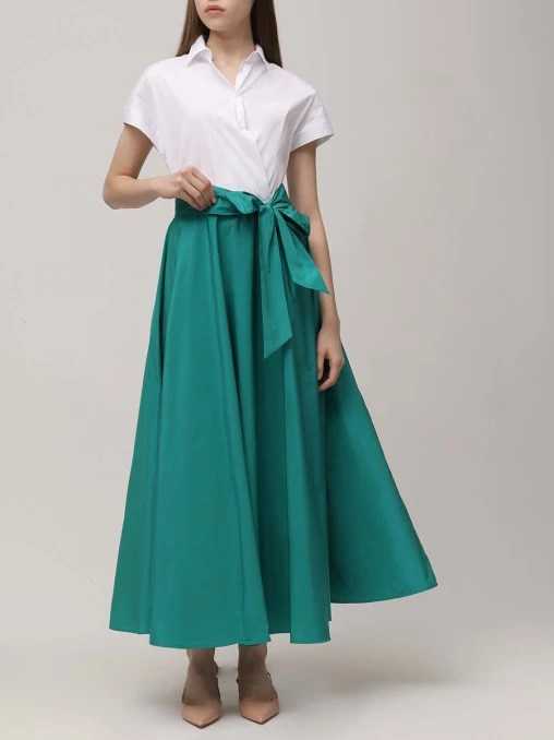 Платье комбинированное SARA ROKA