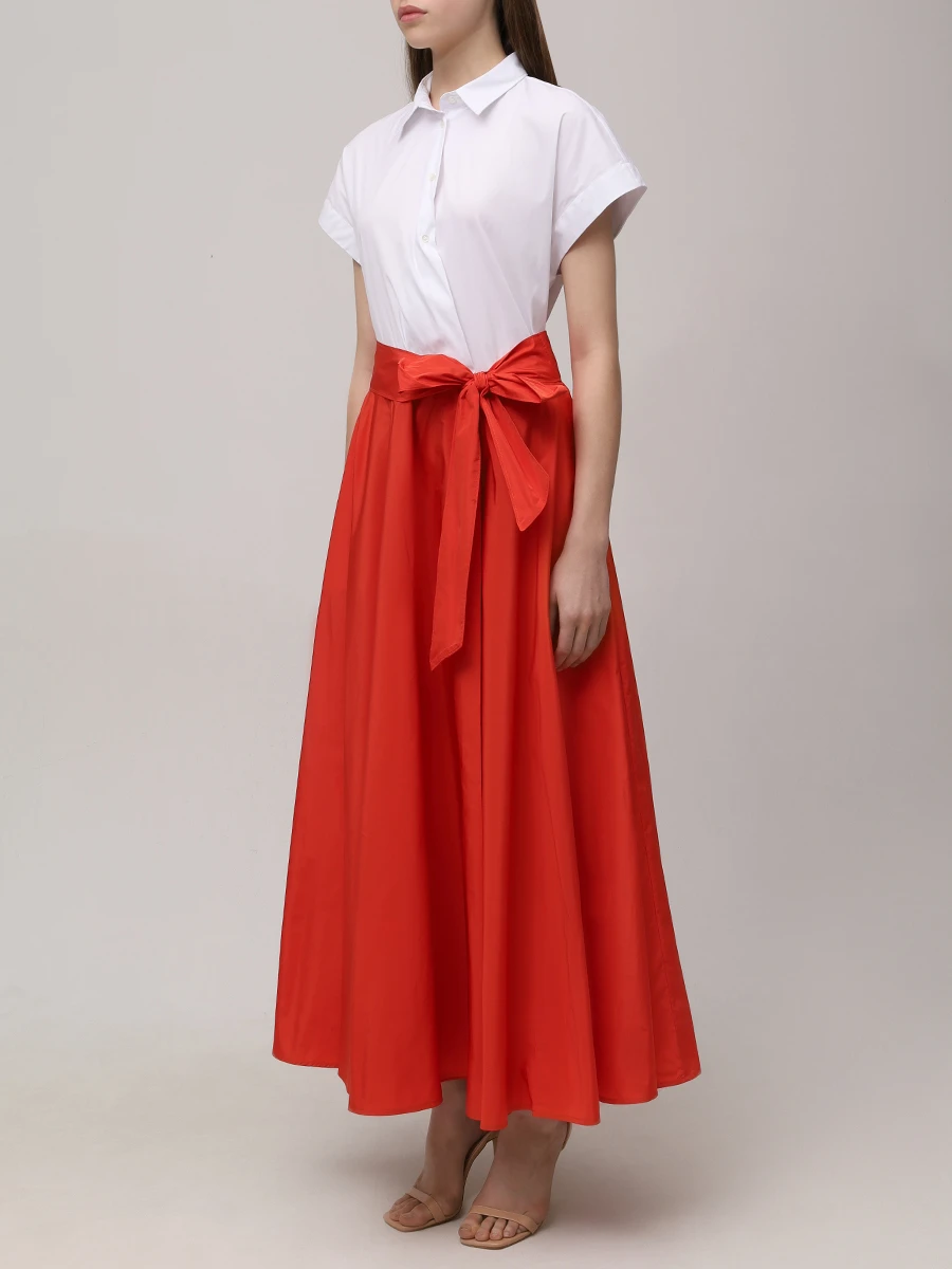 Платье комбинированное