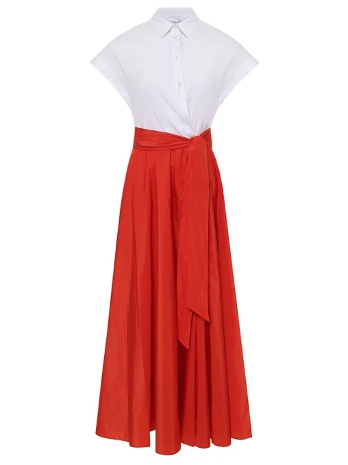 Платье комбинированное SARA ROKA