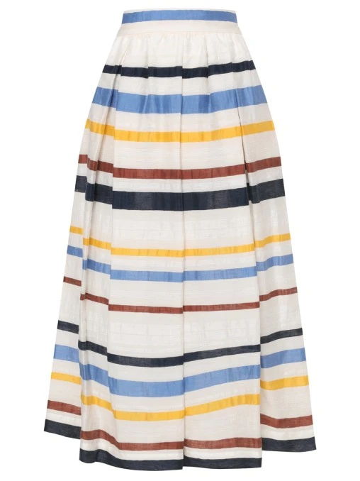 Юбка изо льна и хлопка SARA ROKA