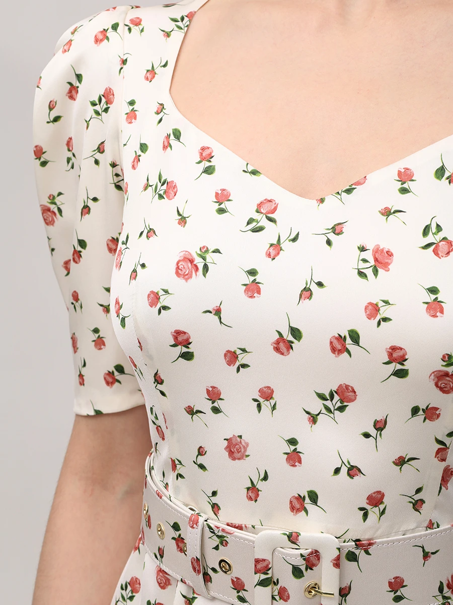 Платье шелковое