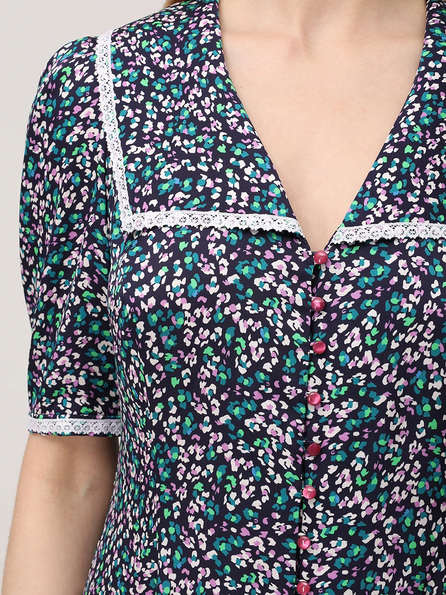 Платье шелковое