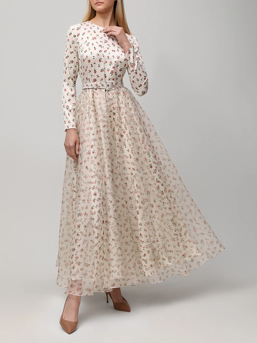 Платье шелковое