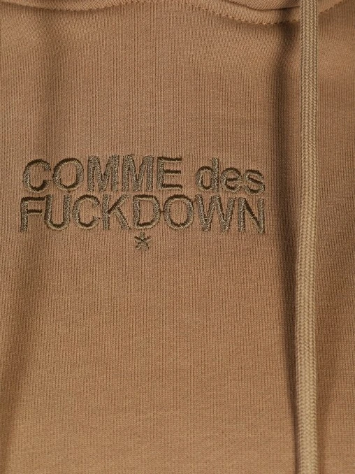 Худи хлопковое COMME DES FUCKDOWN
