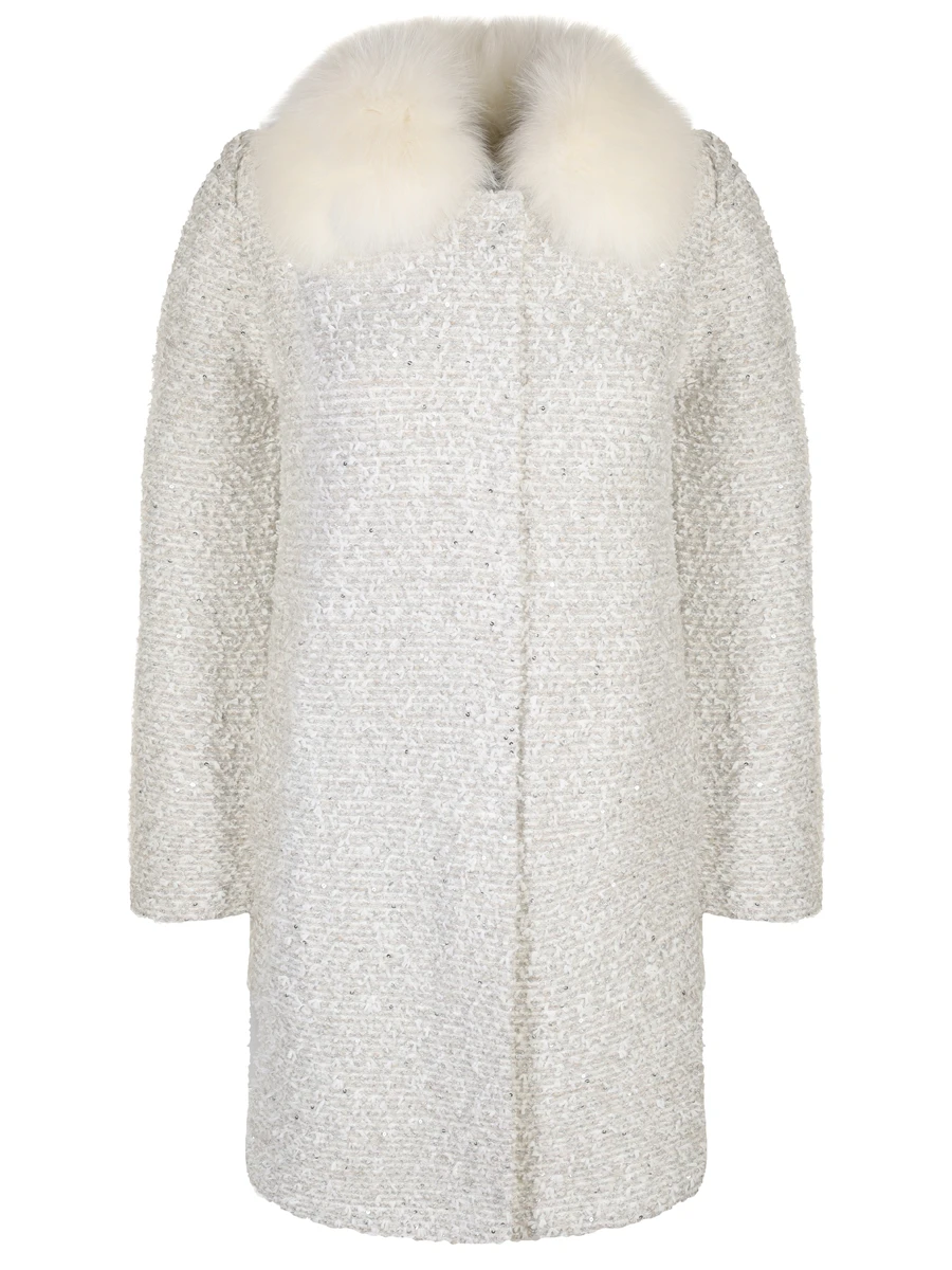 Пальто с мехом лисы