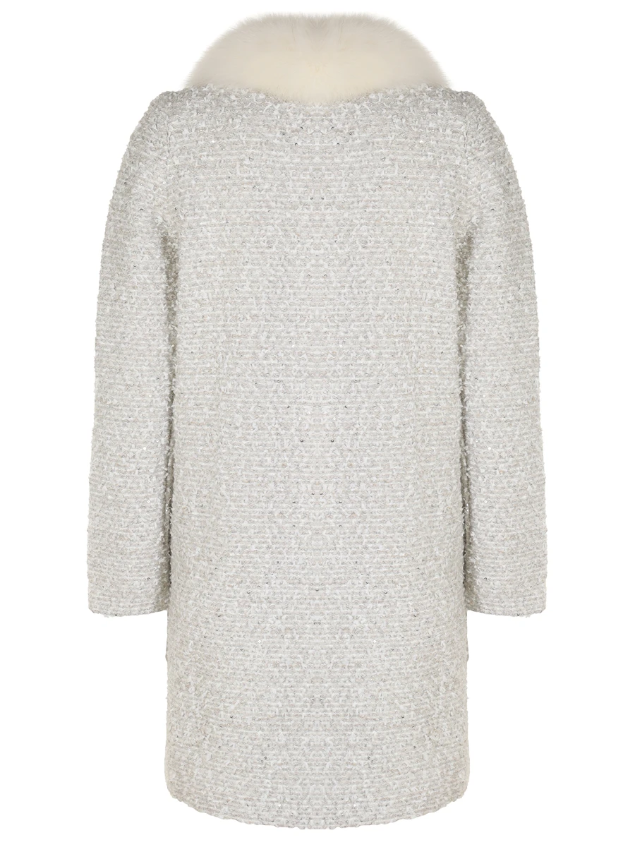 Пальто с мехом лисы