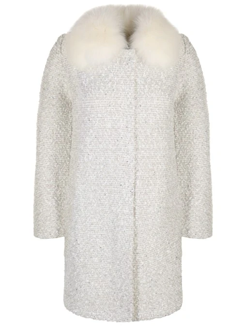 Пальто с мехом лисы D.EXTERIOR