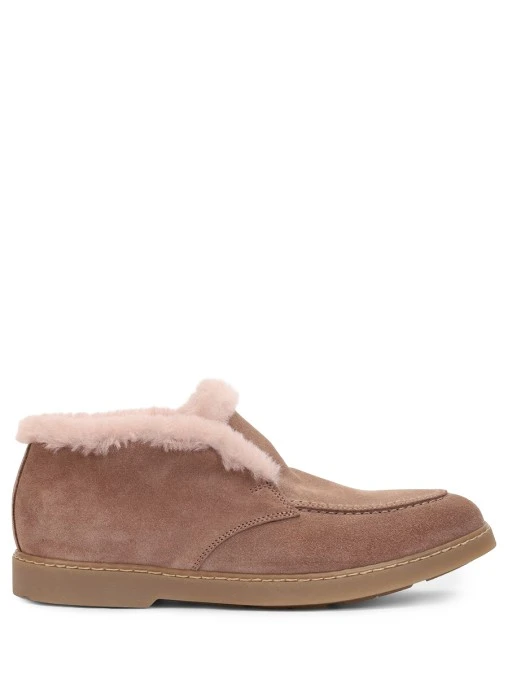 Лоферы замшевые на меху DOUCAL`S