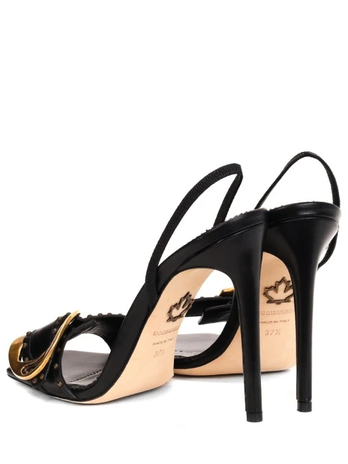 Босоножки кожаные DSQUARED2