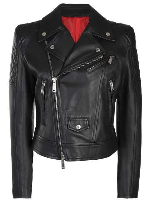 Куртка-косуха кожаная DSQUARED2