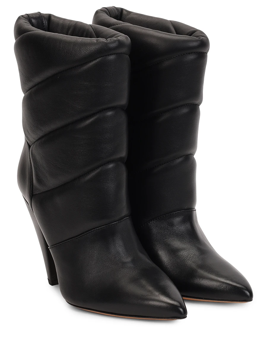 Ботильоны кожаные