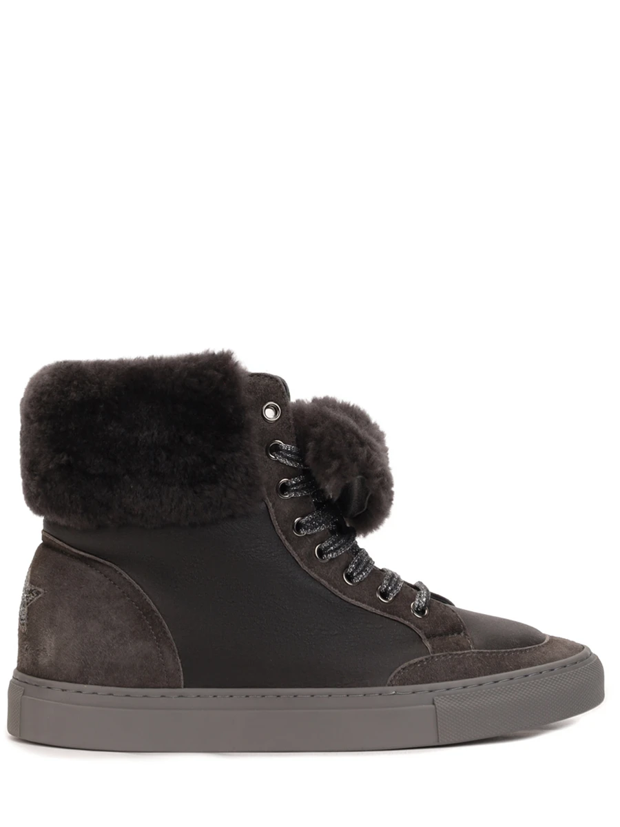 Кеды кожаные на меху