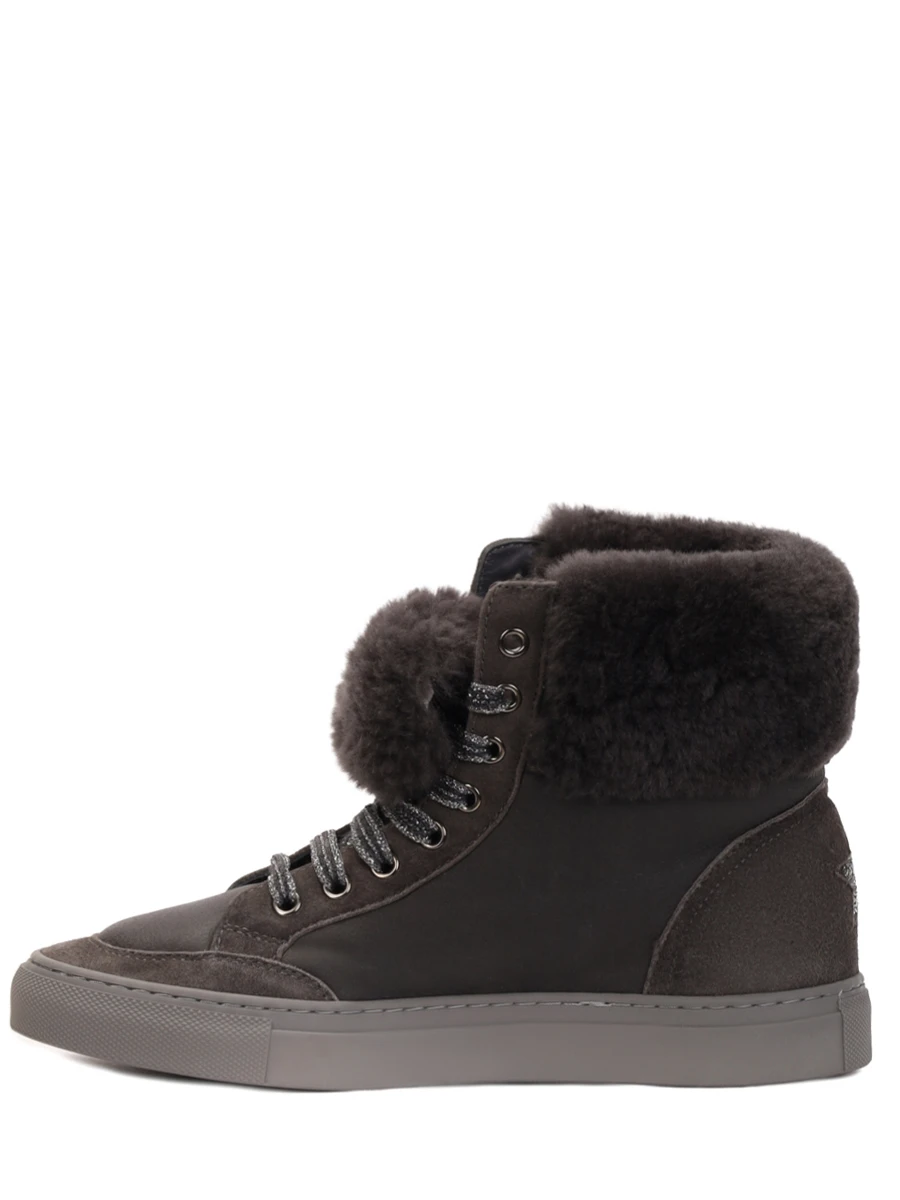 Кеды кожаные на меху