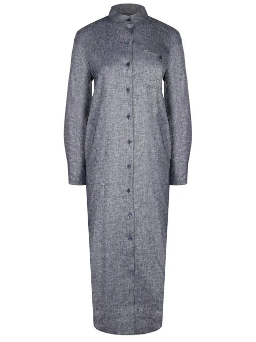 Платье изо льна и вискозы LORENA ANTONIAZZI