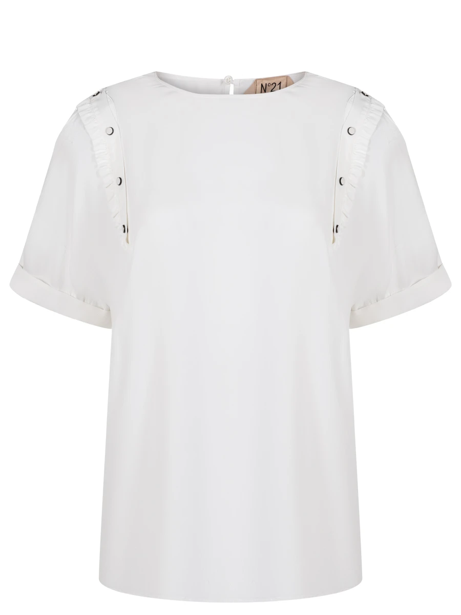 Блуза однотонная