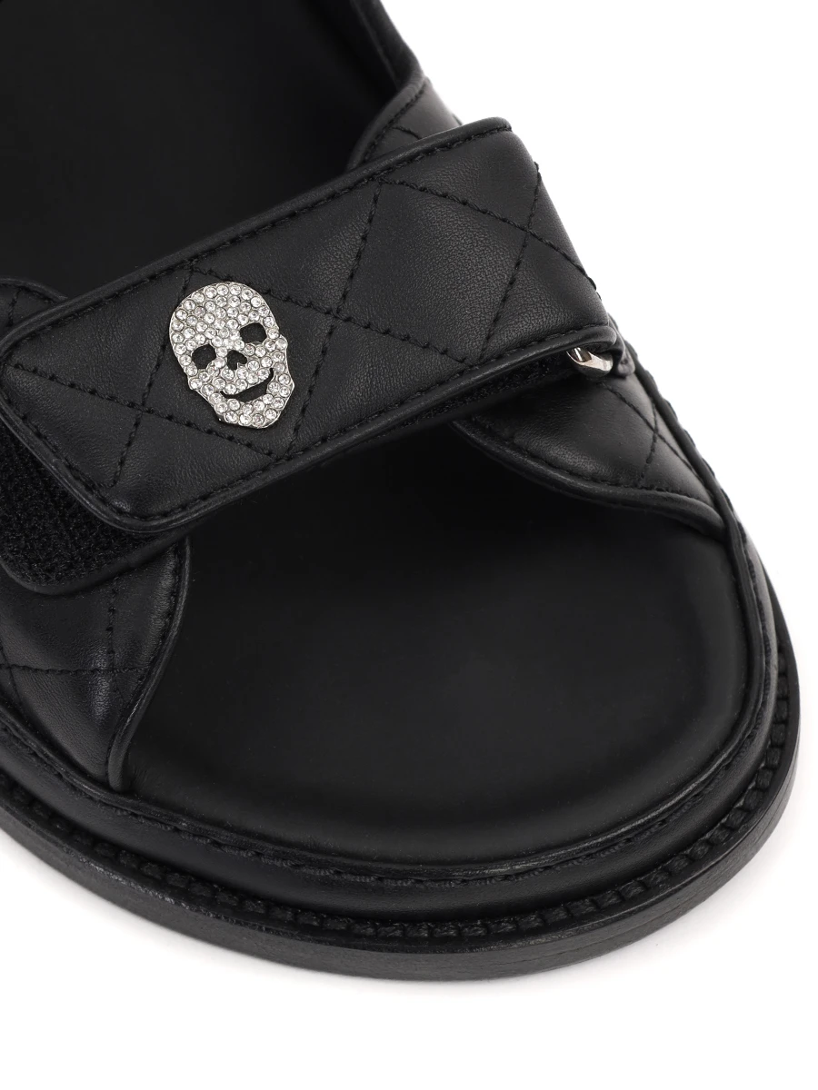 Сандалии кожаные