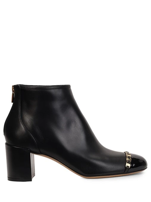 Ботильоны кожаные S.FERRAGAMO