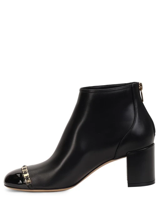 Ботильоны кожаные S.FERRAGAMO