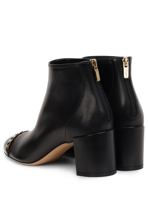 Ботильоны кожаные S.FERRAGAMO