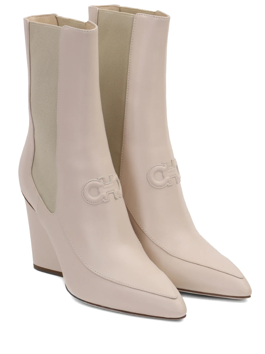 Ботильоны кожаные