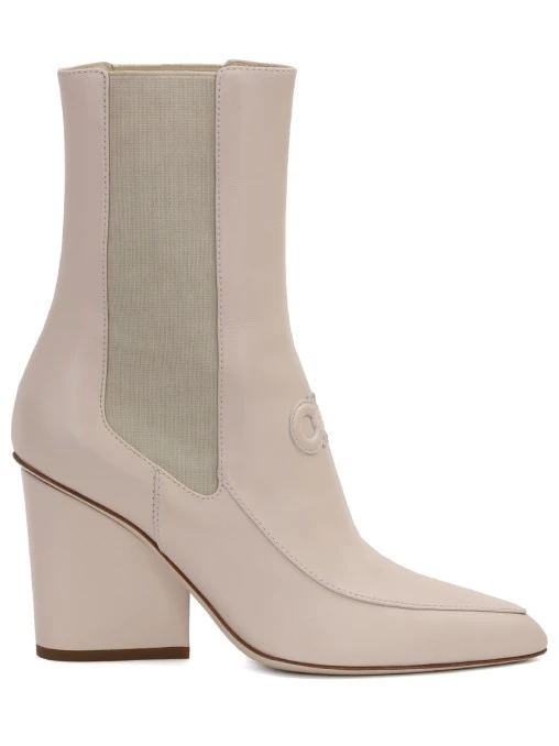 Ботильоны кожаные S.FERRAGAMO