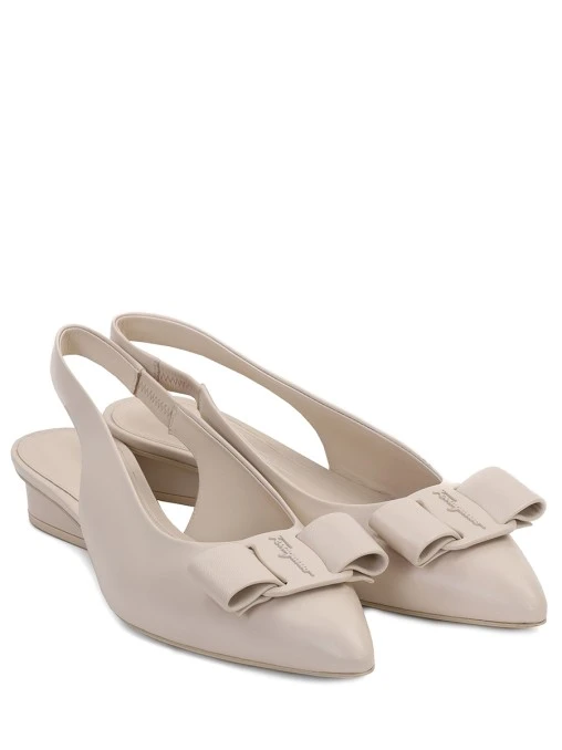 Туфли кожаные Viva Sling S.FERRAGAMO
