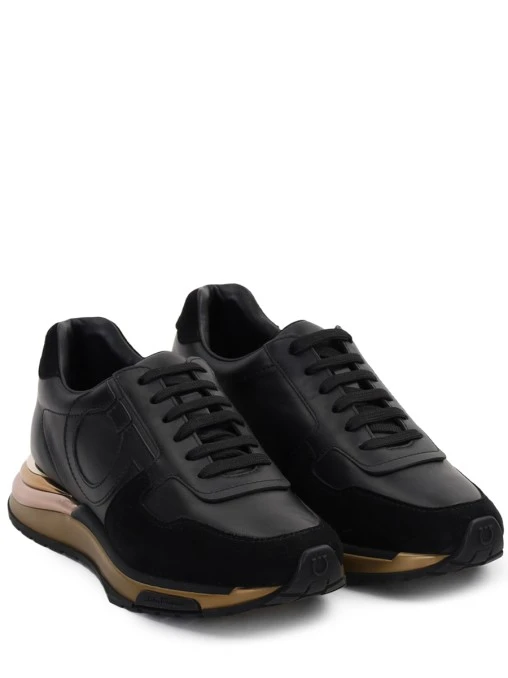 Кроссовки кожаные S.FERRAGAMO