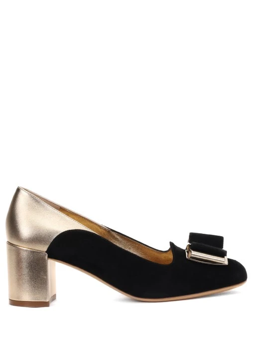 Туфли Hausen из кожи и замши S.FERRAGAMO