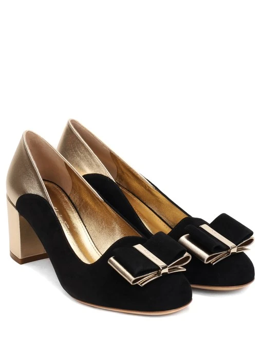 Туфли Hausen из кожи и замши S.FERRAGAMO