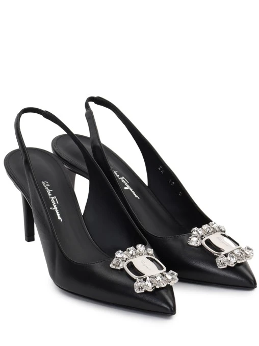 Босоножки кожаные S.FERRAGAMO