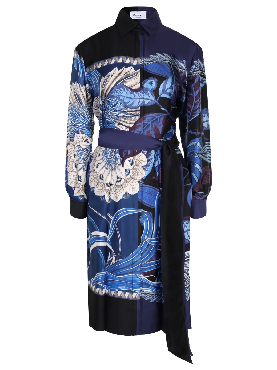 Платье шелковое