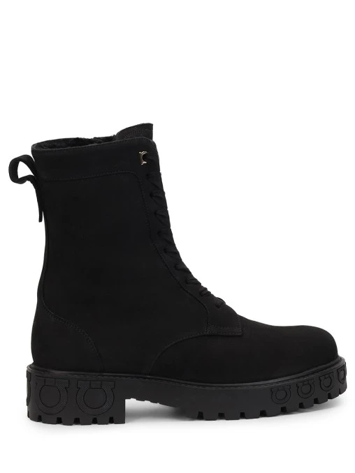 Ботинки из нубука S.FERRAGAMO