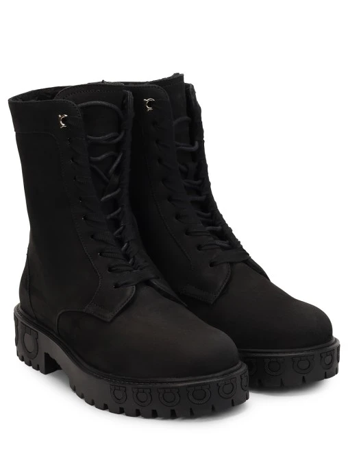 Ботинки из нубука S.FERRAGAMO