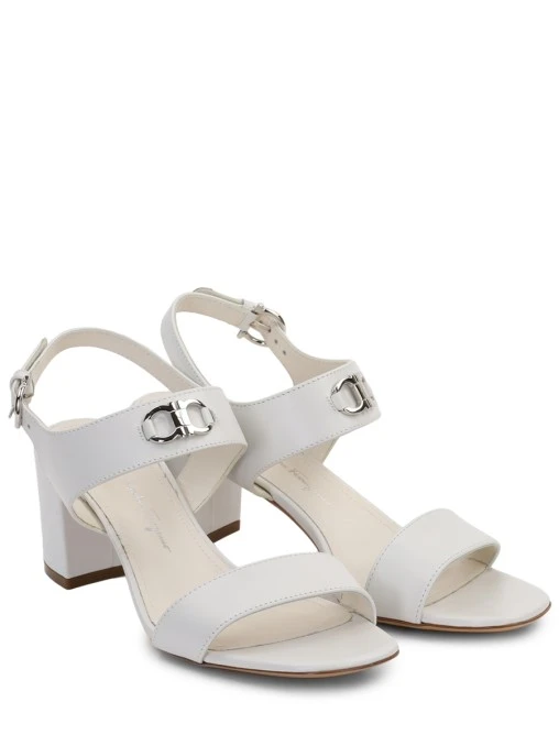 Босоножки кожаные S.FERRAGAMO