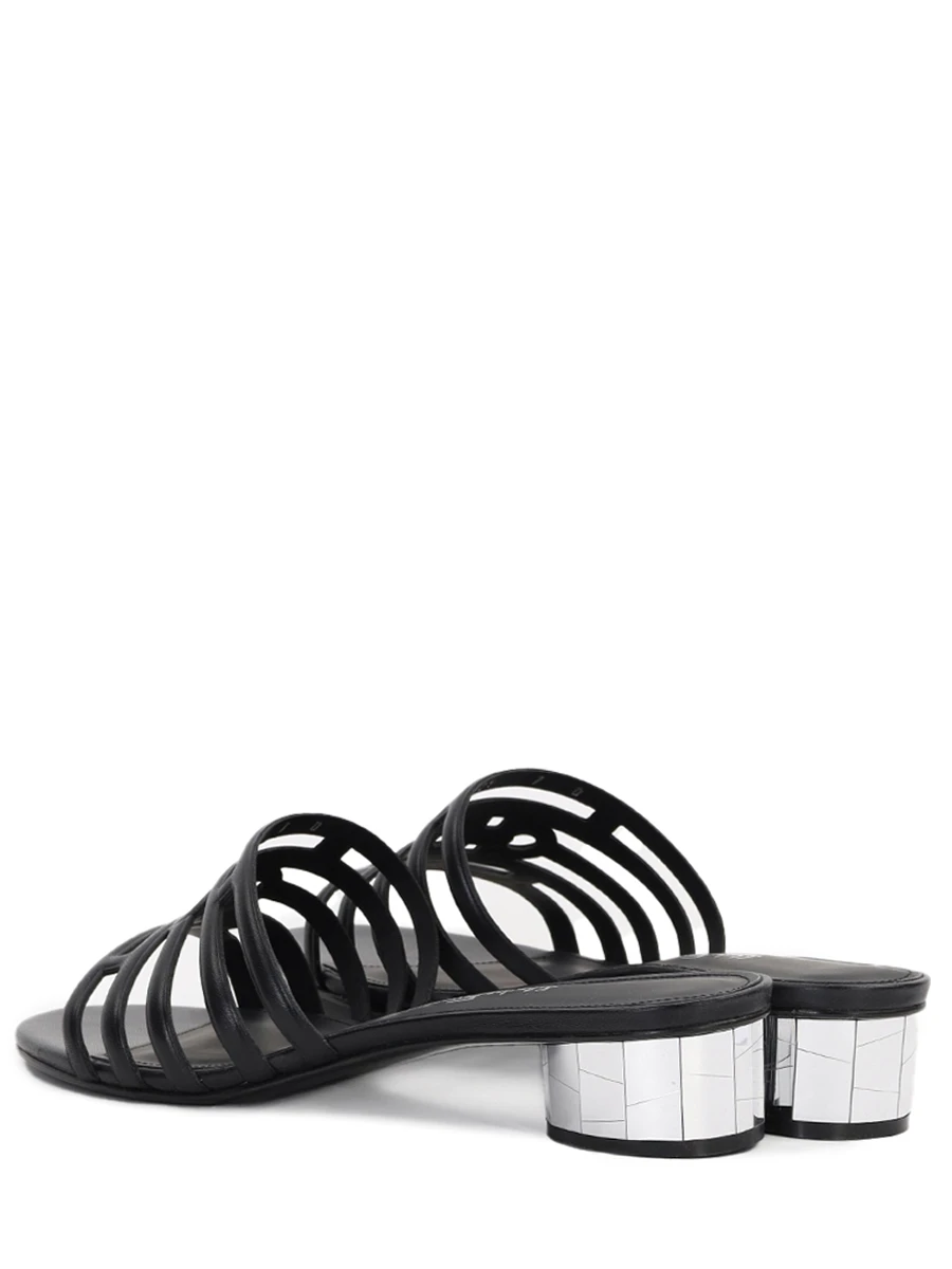 Мюли кожаные