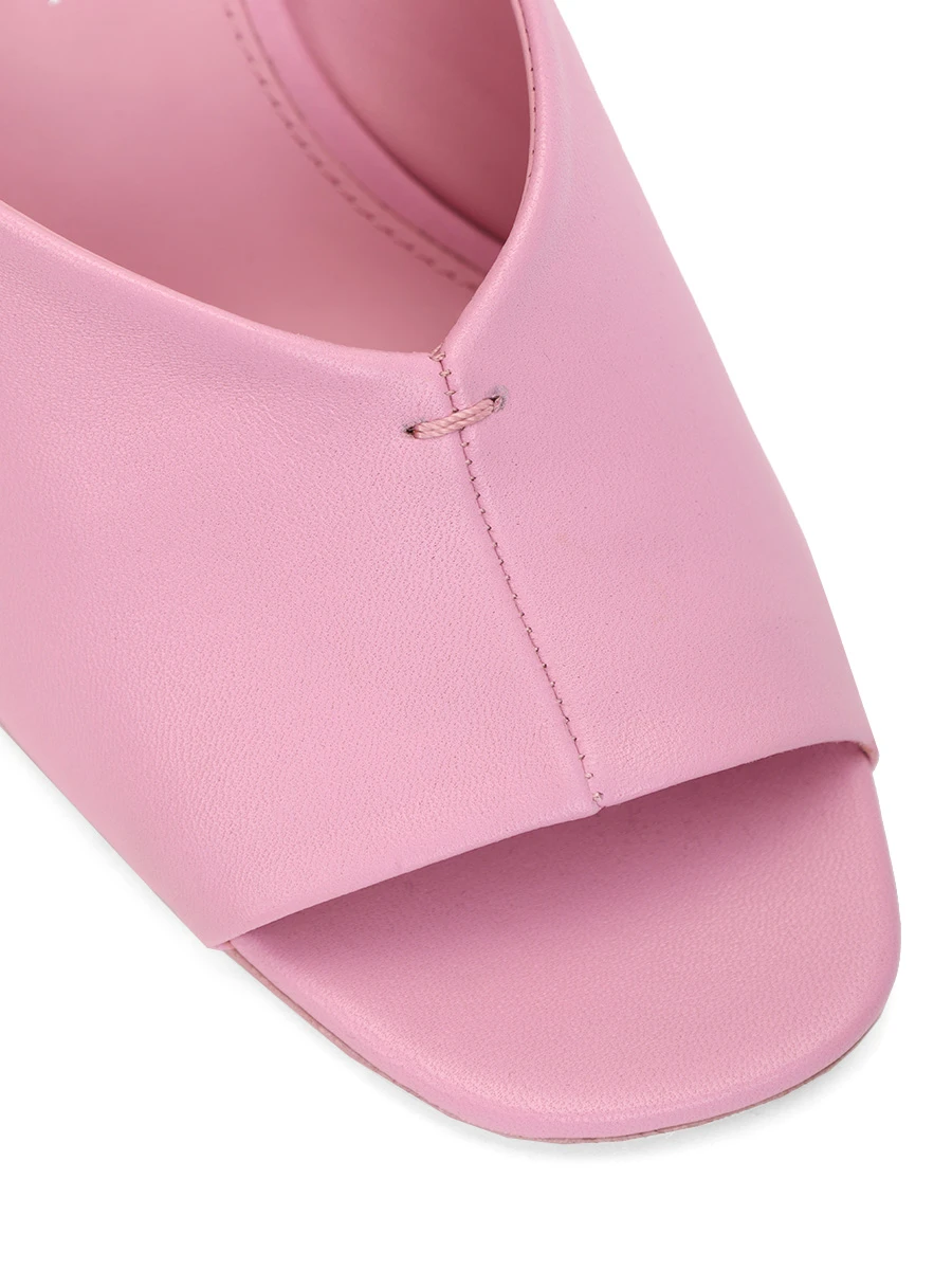 Мюли кожаные