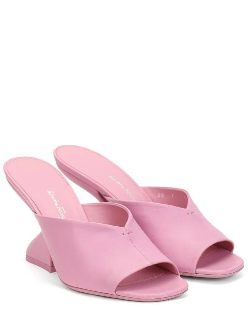 Мюли кожаные S.FERRAGAMO