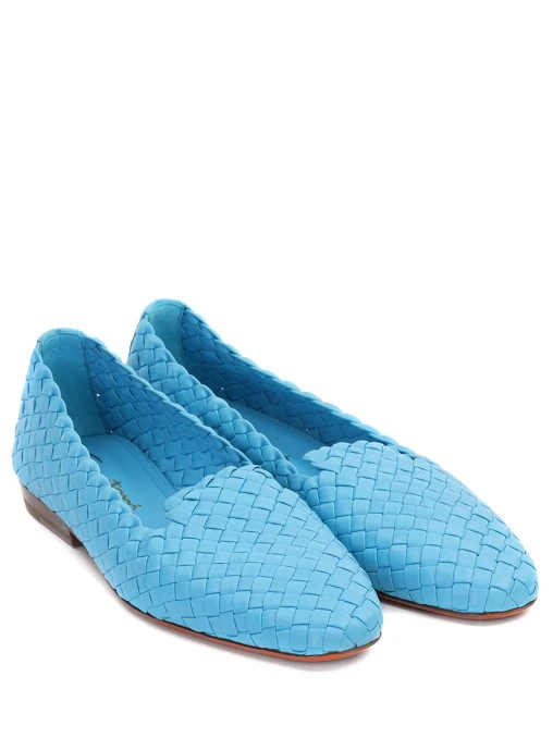 Лоферы кожаные SANTONI