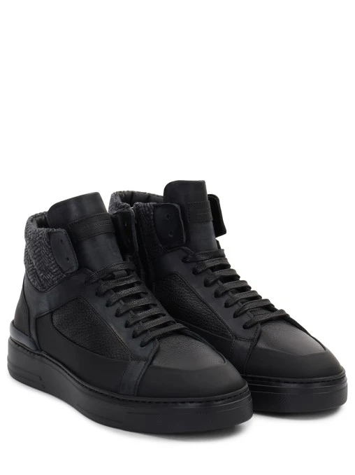 Кеды комбинированные на меху BARRETT