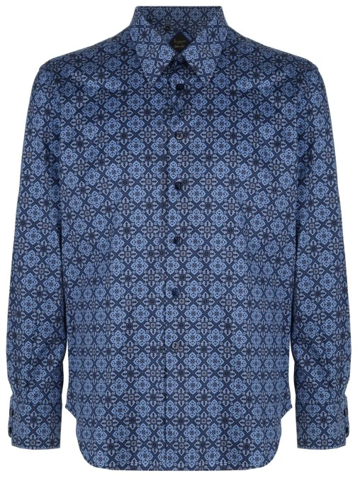 Рубашка Slim Fit хлопковая BILLIONAIRE